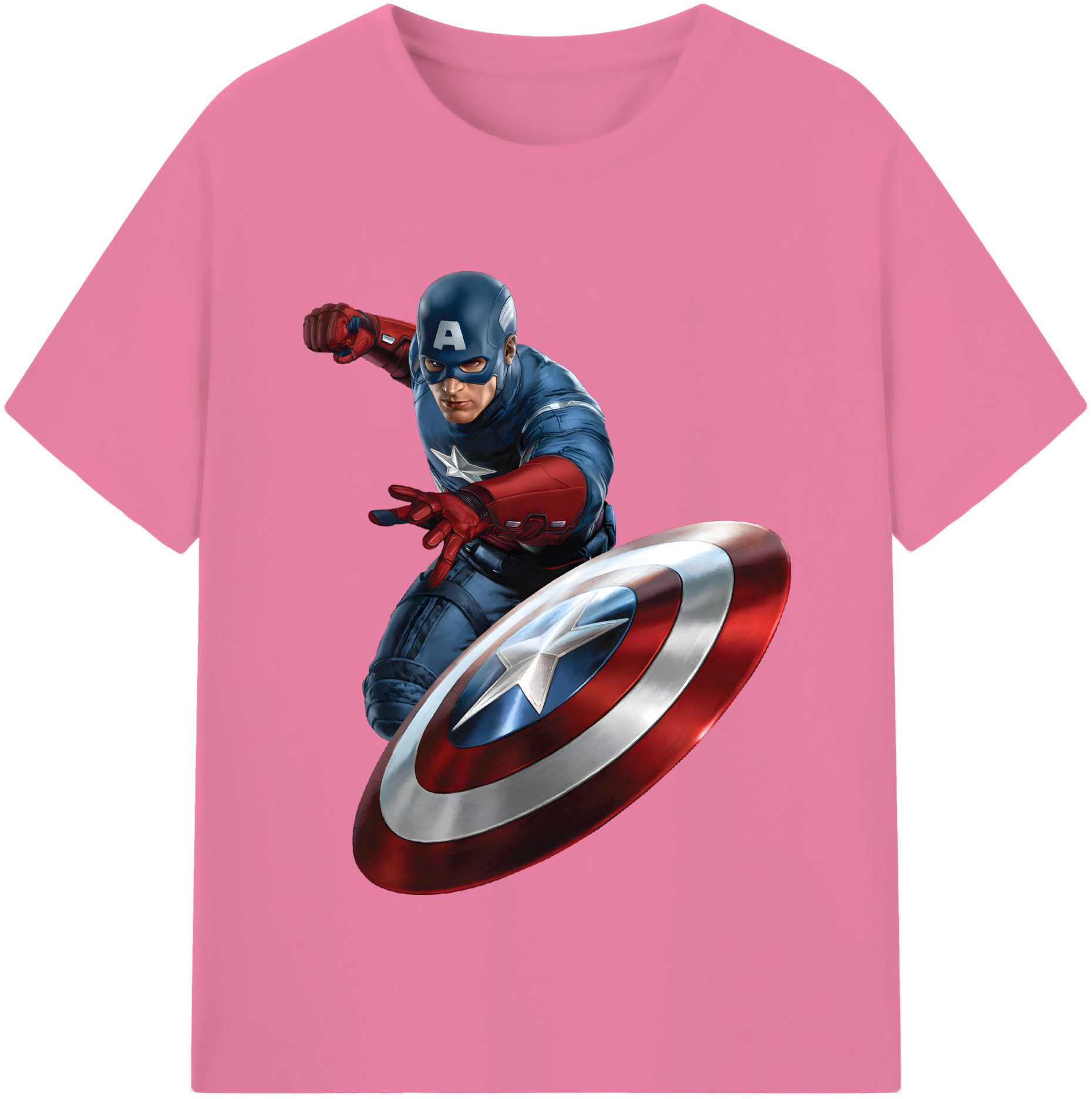 （画像用） アベンジャーズ The Avengers 綿100％半袖Tシャツ（フロントプリント）